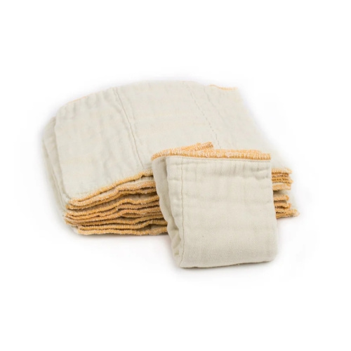 Cloth-eez Prefold Diapers - Organic Natural Unbleached - 12 Pack