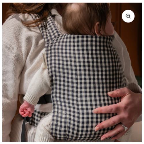 Pepper Lark Baby Carrier | Black & White Gingham | hope&plum