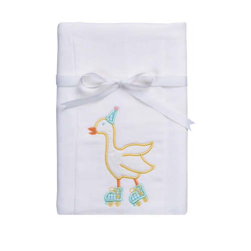 Silly Goose Applique Burp