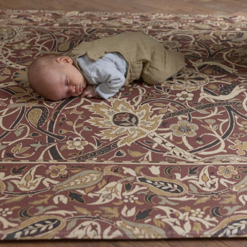 Morris & Co. The Bullerswood Madder Gold Play Mat – Totter and Tumble LLC