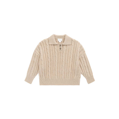 Wade Knit Jumper-Oatmeal Marle