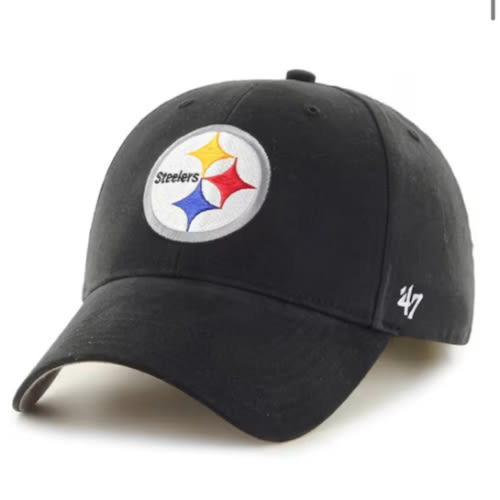 47 Pittsburgh Steelers Baby BLACK Basic Adjustable Hat - 4808182