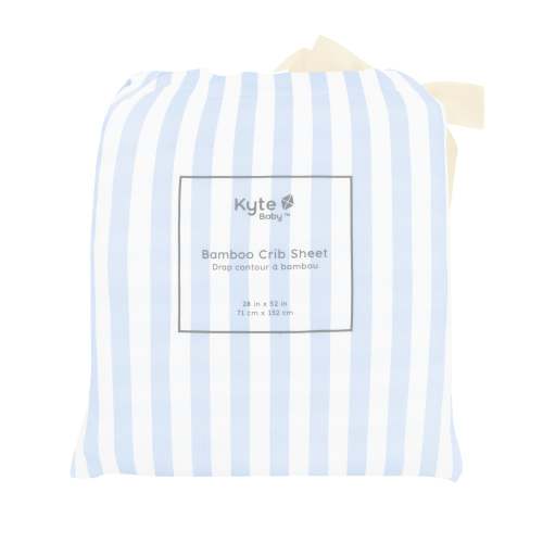 Crib Sheet in Small Mist Stripe