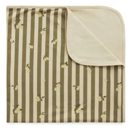 Stripe Prune jersey blanket | Green