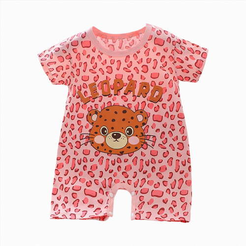 JUMEYU Baby Girl Romper Summer Newborn Infant Baby Girl Summer Clothes Romper Cute Toddler Outfits for Girls 0 3 6 9 12 18 24 Months (Hot Pink,3-6 Months)