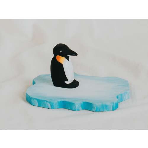 Wooden Penguin Toys, Wooden Toy Set Penguins with Ice Floes, Wooden animals, Handmade wooden toys, Waldorf Animals, Gift Ideas for Kids