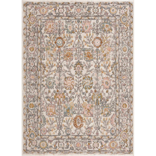 Bungalow Rose Cyenthia Oriental Machine Woven Polypropylene Area Rug in Brown & Reviews | Wayfair