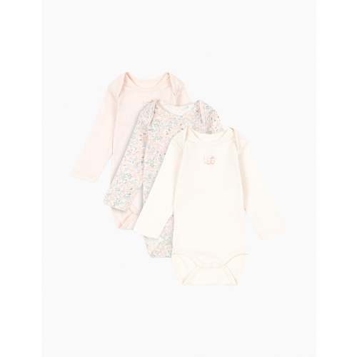 Fio 3 Pack Bodysuit in Prato Fiori