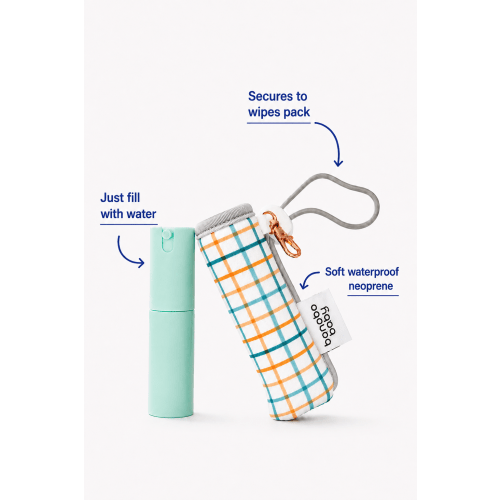 Portable Baby Bidet — Neoprene Pouch & 20ml Spritzer | Bonobo Baby