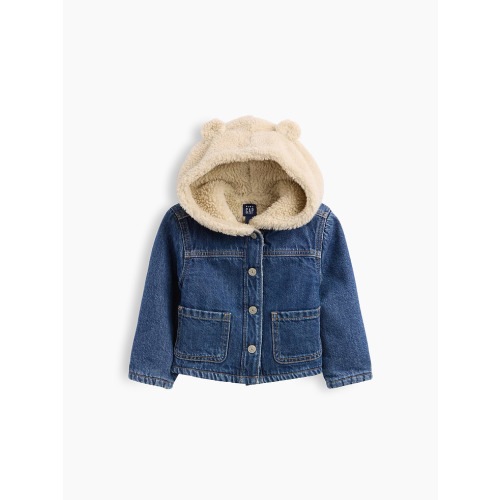 Baby & Toddler Hooded Sherpa & Denim Jacket