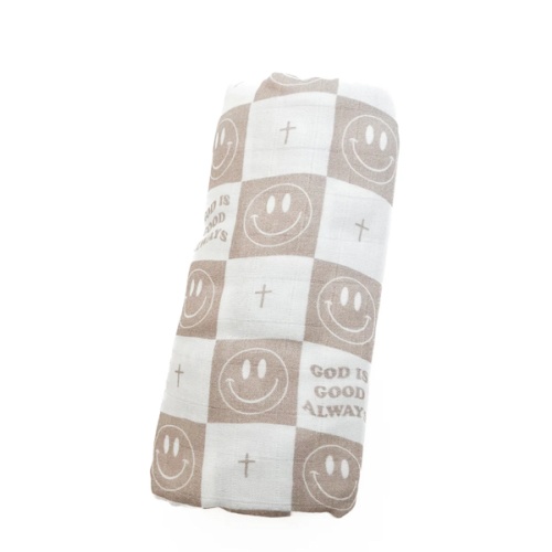 God is Good Always Smiley and Cross Swaddle Blanket – OUR HOUSE ABOVE