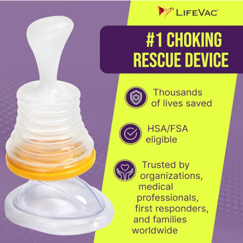 LifeVac Home Kit - Portable Suction Rescue Device, First Aid Kit for Kids and Adults, Portable Airway Suction Device for Children and Adults