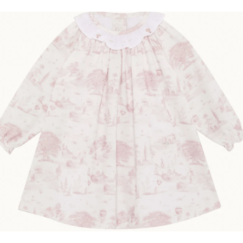 Dara Toile De Jouy Dress - Pink