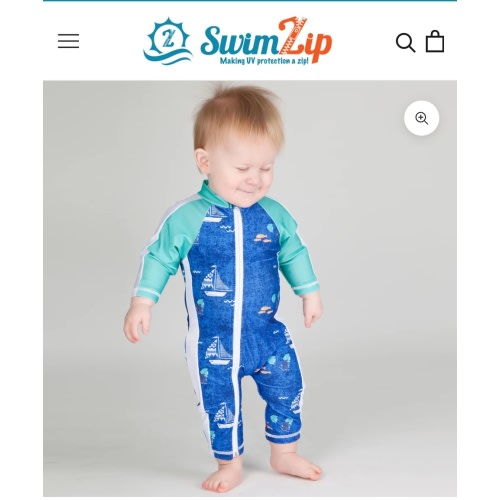 Sunsuit - Long Sleeve Romper Swimsuit | "Captain Kid"