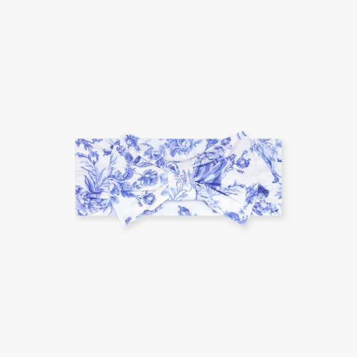 Princess Damask White Baby Girl Big Bow Headwrap | Briar