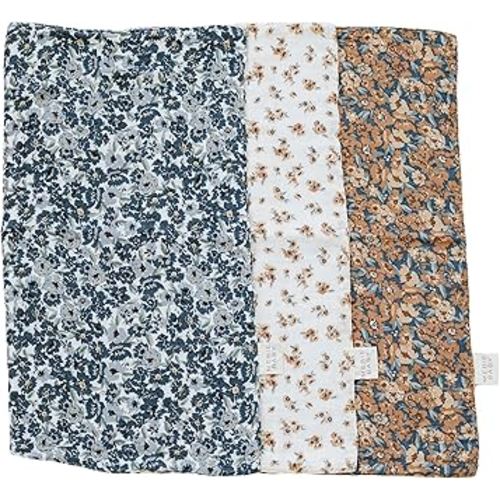 Mebie Baby Burp Cloths, Vintage Florals, Muslin Burp Cloth Set for Spit Up, Drool, and More, Boho Burp Cloths for Baby Boy and Girl, Baby Must Haves for Registry Lists and Gifts for Newborns