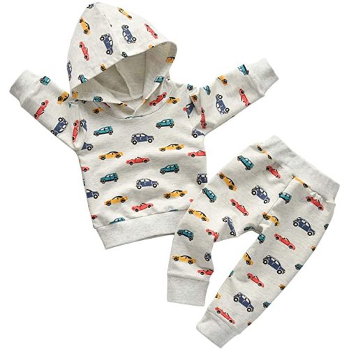 Toddler Infant Baby Boy Clothes Animal Style Long Sleeve Hoodie Tops Sweatsuit Pants Outfit Set