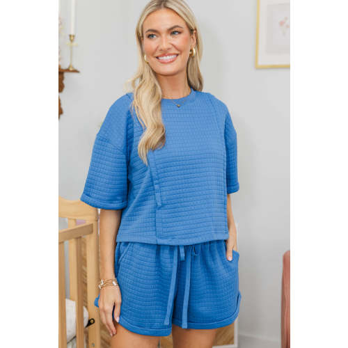 NURSING COLLECTION: Wrapped In Comfort Blue Textured Set