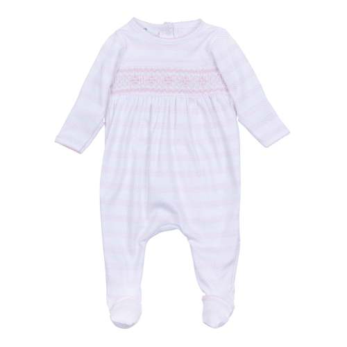 Baby of Mine Smocked Footie - Pink