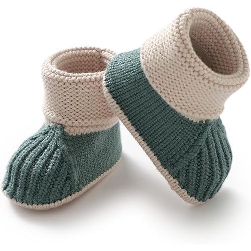 Baby Booties Newborn First Walkers Cozy Shoes Warm Knit Soft Toddler Infant Boy Girl Booties