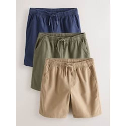 Buy Navy/Khaki/Tan 3 Pack Shorts (3-16yrs) from Next USA