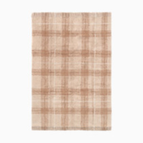 Lorena Canals Tartan Washable Rug - Rose, 2' 11" X 3' 11"