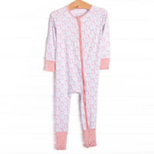 Brooklyn Bows Bamboo Zippy Pajama, Pink – Stitchy Fish