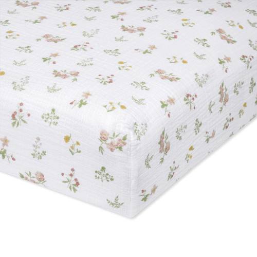 aden + anais essentials Cotton Muslin Fitted Crib Sheet