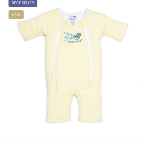Yellow Baby Merlin’s Magic Sleepsuit | 100% Cotton Baby Sleepwear