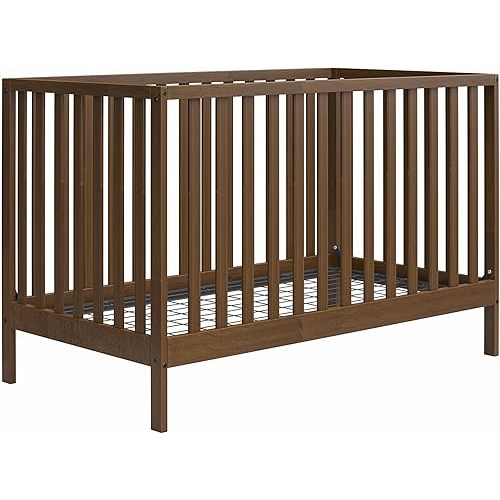 Baby Relax Ema 3-in-1 Convertible Crib, Walnut
