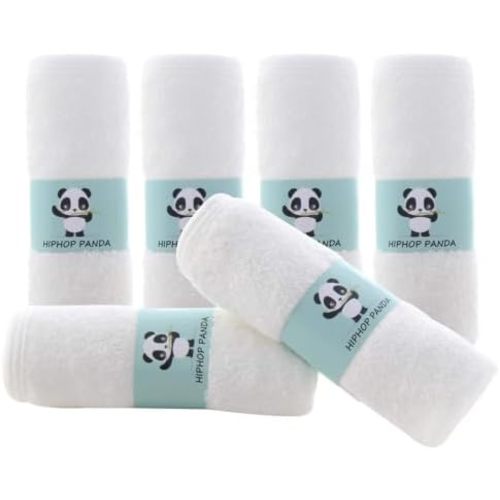 HIPHOP PANDA Ultra Soft Baby Washcloths, 2-Layer Absorbent Wash Cloths