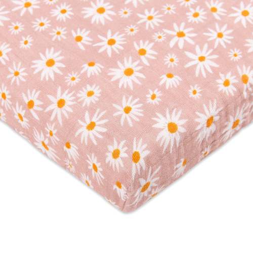 All-Stages Midi Crib Sheet in GOTS Certified Organic Muslin Cotton