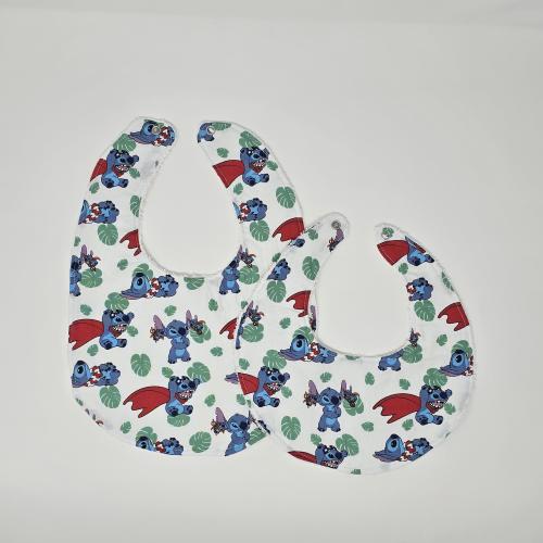 Handmade Cotton Baby Bib: Absorbent Terry Cloth Snap Bib