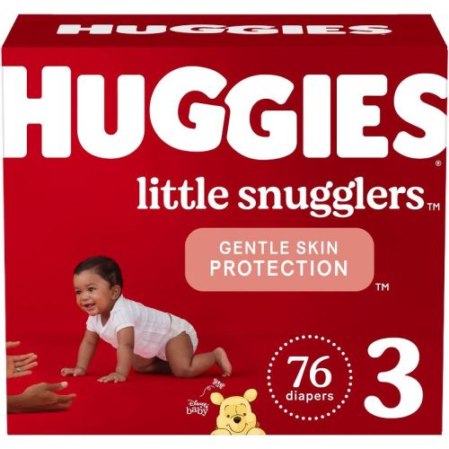 Huggies Little Snugglers Baby Diapers – (Select Size and Count)