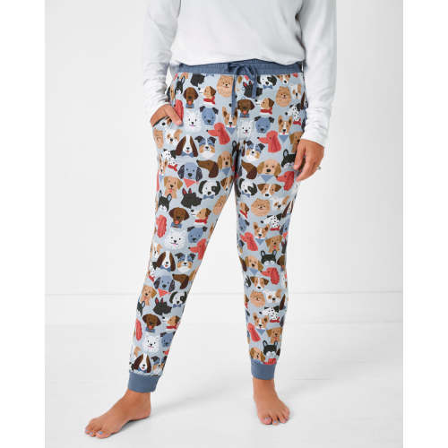 Gray Puppy Parade Women's Pajama Pants – Little Sleepies