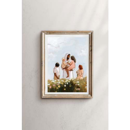 'Christ And The Children' Print