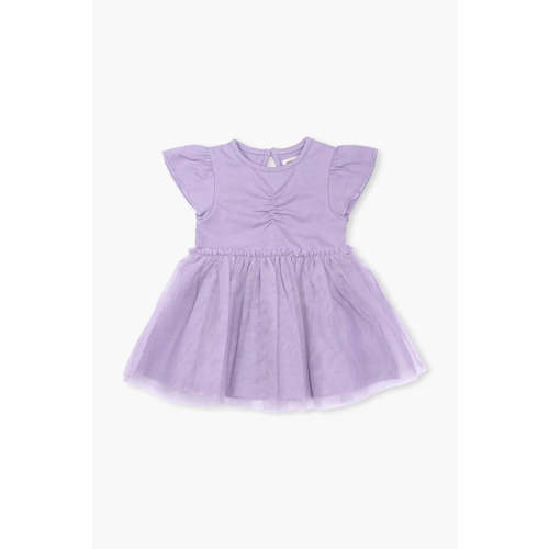 Short Sleeve Tulle Dress - Organic Baby, Toddler, & Kids Clothes - Monica + Andy