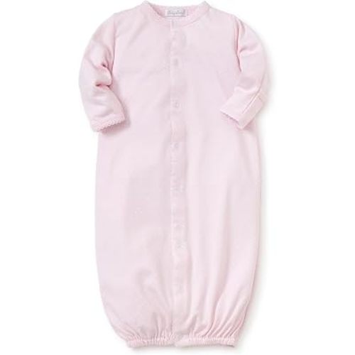 kissy kissy Baby Boys and Girls 100% Pima Cotton New Kissy Dots Print Convertible Nightgown