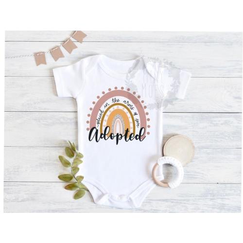 Rainbow Adoption Onesie - Etsy