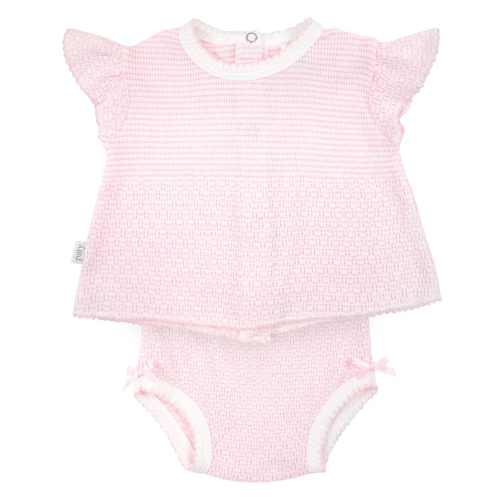 Paty, Inc. Ruffle Sleeve Diaper Set Pink - Spoiled Sweet Boutique - Spoiled Sweet Boutique