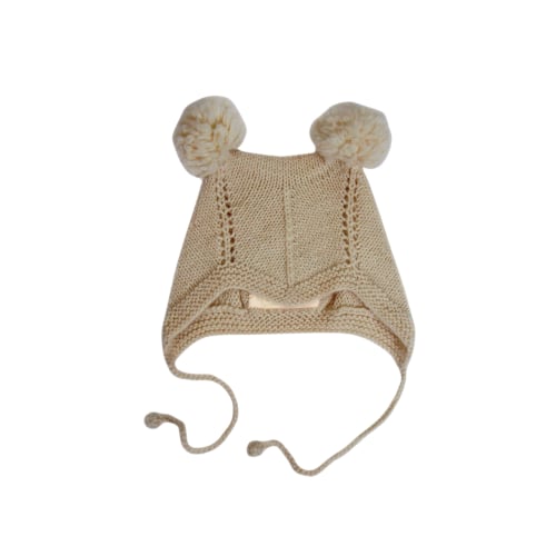 Luxury Baby Alpaca Hat - Brown 0-6 Months