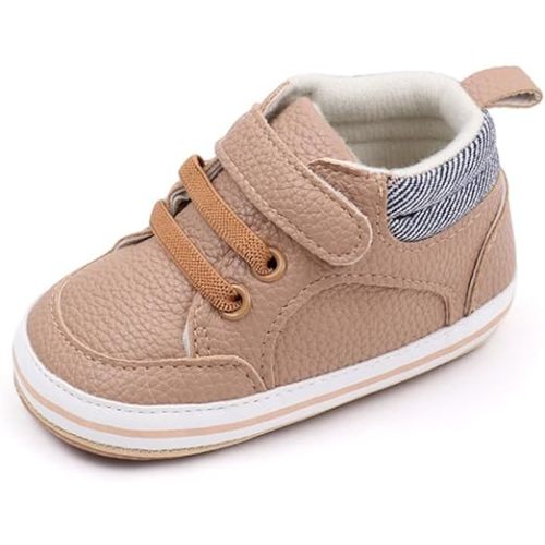 LONSOEN Baby Girls Boys Loafers Prewalker Dress Crib Shoes