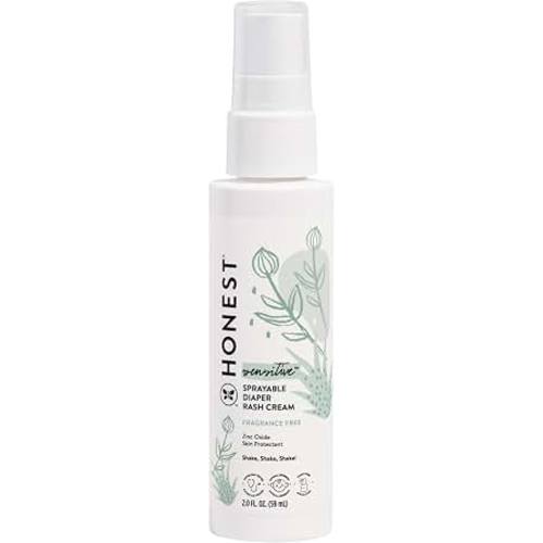 Amazon.com: The Honest Company Diaper Rash Cream Spray, Hypoallergenic, 2 fl oz | Diaper Rash Spray, 2 Fl Oz. Zinc Oxide, Hypoallergenic, Cruelty-Free. Moisturizing & Calming Relief For Diaper Rash.
