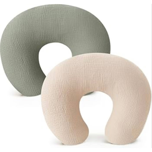 Muslin Nursing Pillow Covers - 2 Pack