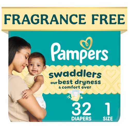 Pampers Swaddlers Sensitive Disposable Diapers - Size 1 - 32ct