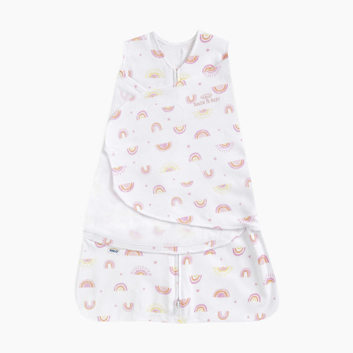 Halo SleepSack Swaddle Cotton - Sunshine Rainbows, Small