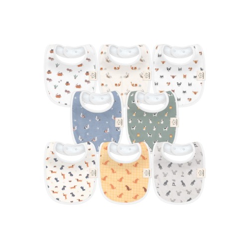 8-Pack Baby Drool Bibs