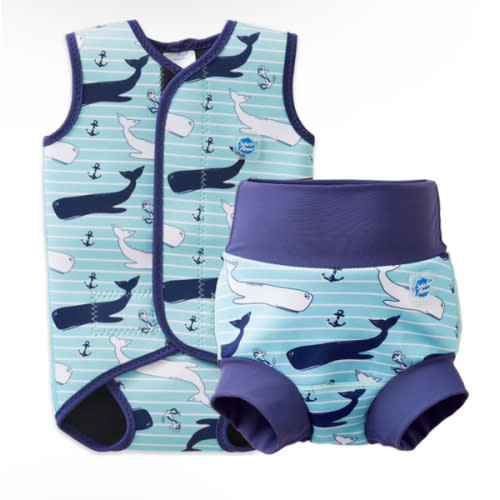 Baby Wrap™ Wetsuit & Happy Nappy Duo™ Swim Diaper Bundle