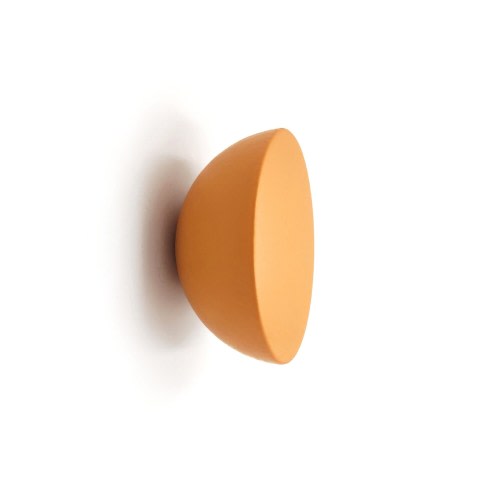 Orange Round Wood Drawer Knob: Playful Kids Room Decor