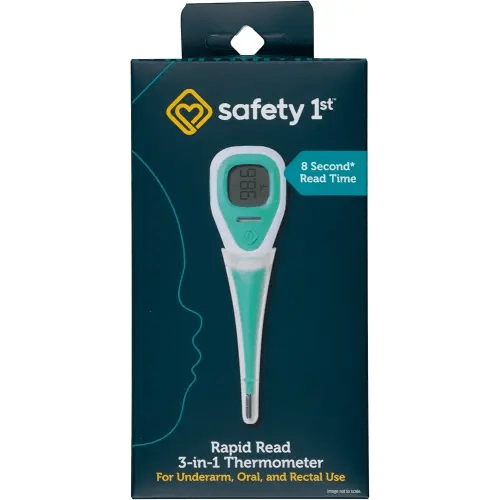 Safety 1st Rapid Read 3-In-1 Thermometer, Aqua, One Size